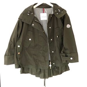 Moncler Hooded Parka w/ Ruffle Bottom
